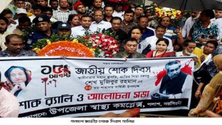 পলাশে জাতীয় শোক দিবস পালিত পলাশে জাতীয় শোক দিবস পালিত