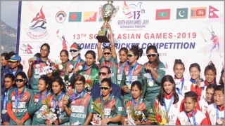 এসএ গেমস মেয়েদের ক্রিকেটে সোনা জিতল বাংলাদেশ
