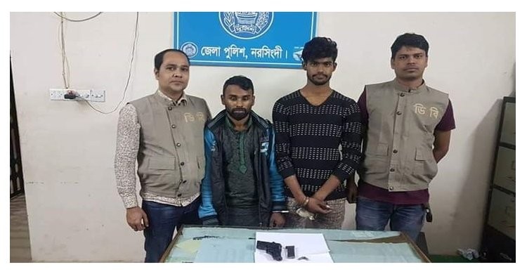 মাধবদীতে বিদেশী পিস্তলসহ ২ জন গ্রেপ্তার মাধবদীতে বিদেশী পিস্তলসহ ২ জন গ্রেপ্তার