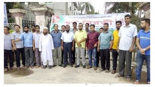 ঘোড়াশাল পৌরসভার কর্মকর্তা ও কর্মচারীদের কর্মবিরতি পালন