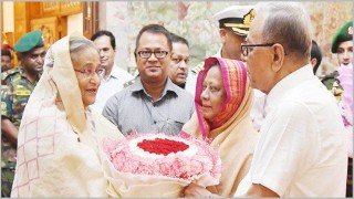 রাষ্ট্রপতি অভিনন্দন জানিয়েছেন প্রধানমন্ত্রীকে রাষ্ট্রপতি অভিনন্দন জানিয়েছেন প্রধানমন্ত্রীকে