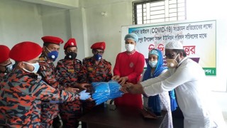 শিবপুরে একটি ফাউন্ডেশনের উদ্যোগে ১৩০ জনকে পি.পি.ই প্রদান