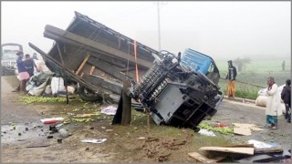 টাঙ্গাইলে দুই ট্রাকের মুখোমুখি সংঘর্ষ: নিহত ৫ টাঙ্গাইলে দুই ট্রাকের মুখোমুখি সংঘর্ষ: নিহত ৫