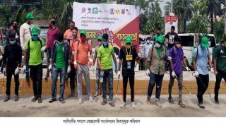 পলাশে স্বেচ্ছাসেবী সংগঠনের উদ্যোগে জীবাণুমুক্তকরণ অভিযান পলাশে স্বেচ্ছাসেবী সংগঠনের উদ্যোগে জীবাণুমুক্তকরণ অভিযান