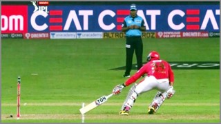 আইপিএলে আম্পায়ারের ভুল! কিংস ইলাভেন পাঞ্জাবের বিদায়