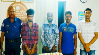 পলাশে আন্তঃজেলা ডাকাত দলের তিন সদস্য গ্রেফতার
