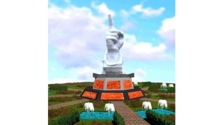 ভাস্কর অলি মাহমুদের ভাস্কর্য: উত্থিত আঙ্গুলের আগুন