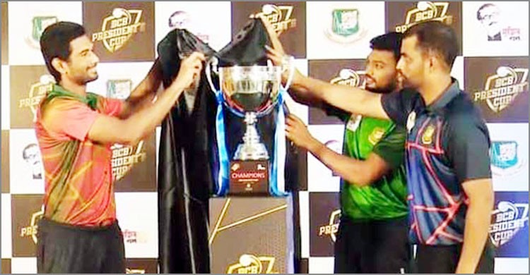 প্রেসিডেস্ট’স কাপ ট্রফি উন্মোচন প্রেসিডেস্ট’স কাপ ট্রফি উন্মোচন