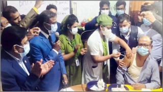 শিবপুরে করোনা টিকাদান কার্যক্রম উদ্বোধন