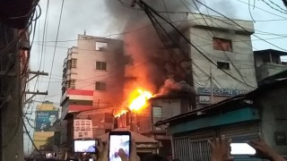 নরসিংদী বড় বাজারে আগুনে ১০ দোকানের ক্ষয়ক্ষতি 
