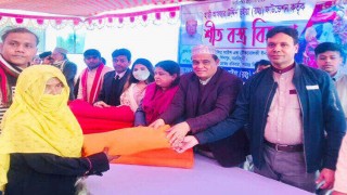 শিবপুরে হাজী আফছার উদ্দিন ভূঁইয়া ফাউন্ডেশনের শীতবস্ত্র বিতরণ