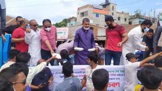 শিবপুরে যুবলীগের রান্না করা খাবার বিতরণ