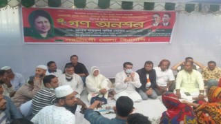 নরসিংদীতে পৃথকভাবে জেলা বিএনপির গণঅনশন কর্মসূচী পালন