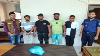 নরসিংদীতে ডিবি পরিচয়ে ছিনতাইয়ের অভিযোগে ৪ জন গ্রেপ্তার