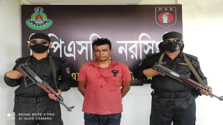 পলাশে দেশীয় অস্ত্রসহ একজন গ্রেপ্তার