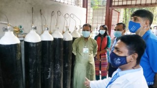 পলাশে ম্যানিফোল্ড সেন্ট্রাল অক্সিজেন সিস্টেমের শুভ উদ্বোধন