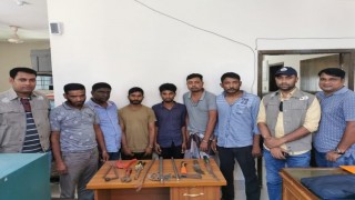 মাধবদীতে ডাকাতির প্রস্তুতির সময় ৬ জন আটক, দেশিয় অস্ত্র উদ্ধার