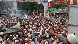 মহানবী (সা.) কে নিয়ে কটূক্তির প্রতিবাদে শিবপুরে বিক্ষোভ মিছিল