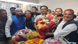 শিবপুরবাসীর ফুলেল শুভেচ্ছায় সিক্ত নবনির্বাচিত সংসদ সদস্য মনজুর এলাহী
